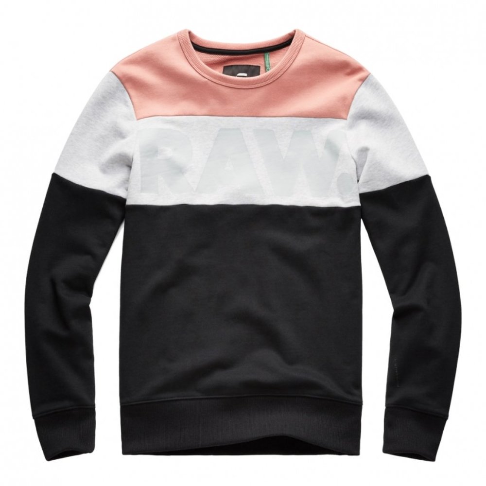 G Star Raw Colorblocked Logo Sweatshirt Size XS